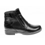 Ghete dama casual din piele naturala box imblanite Negru G25NEGRU